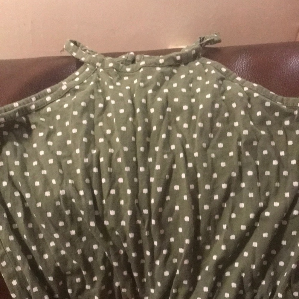 Polka dot kids romper